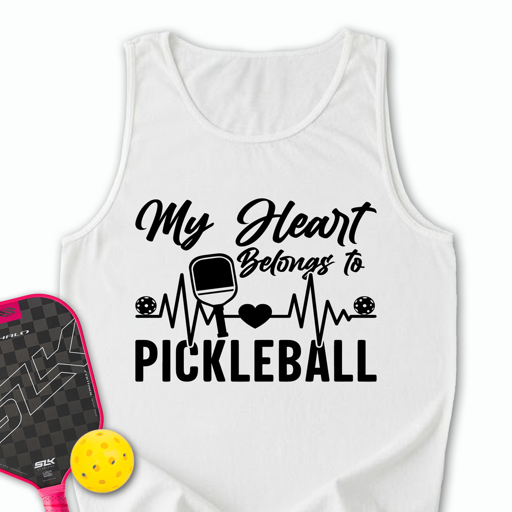 My Hearts Belongs To Pickleball Tank Top - Picklechillz