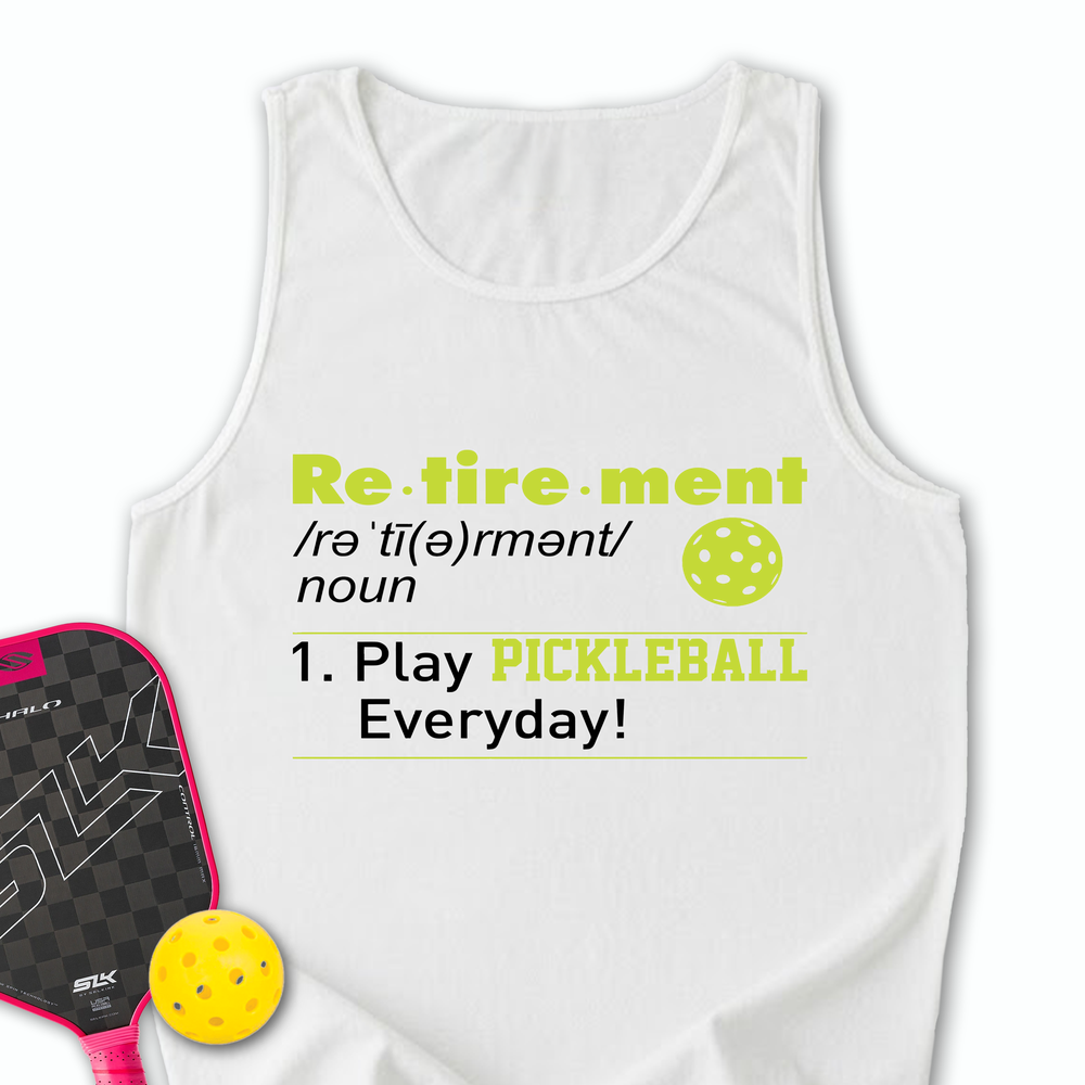 Pickleball Retirement Define Tank Top - Picklechillz