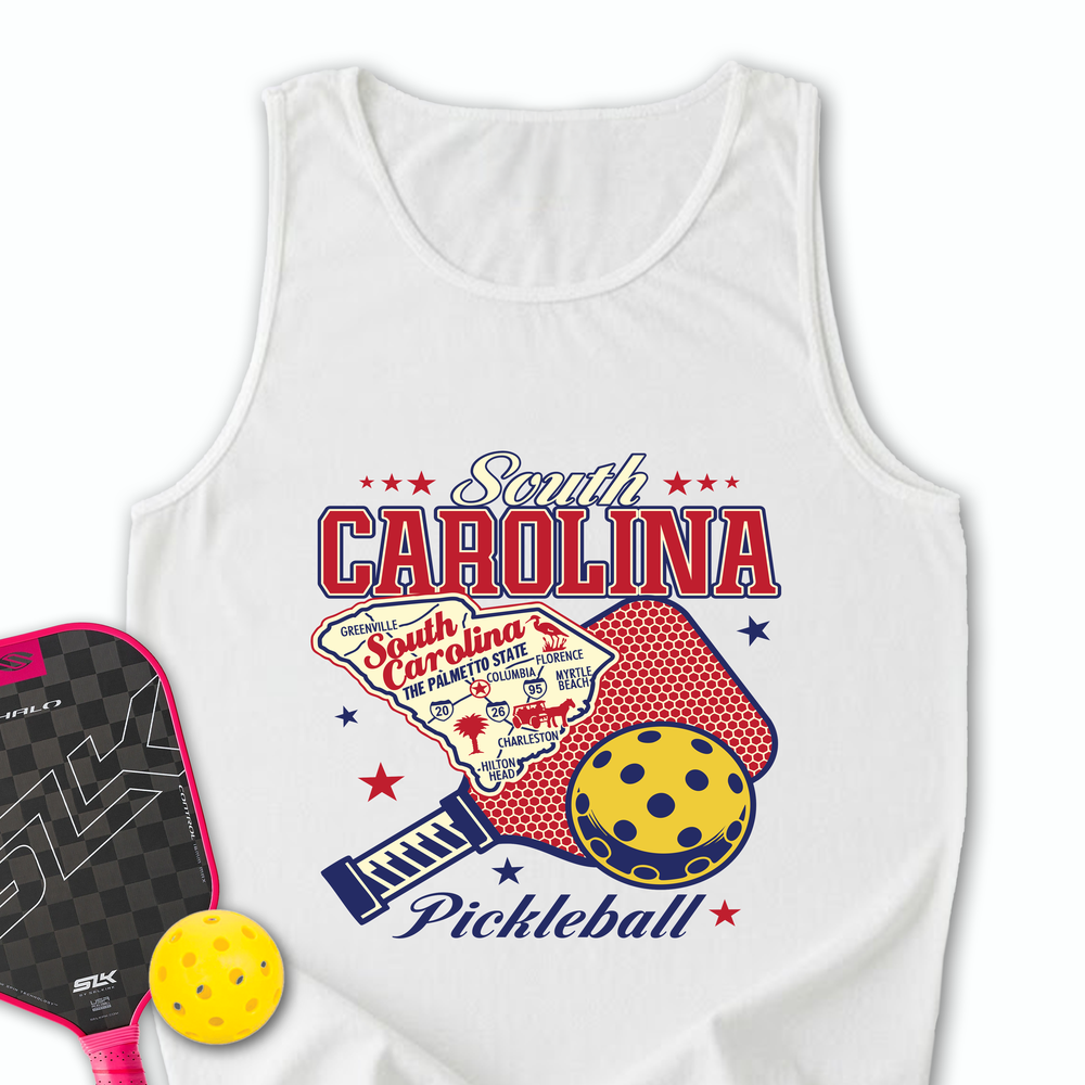 South Carolina Pickleball Tank Top - Picklechillz