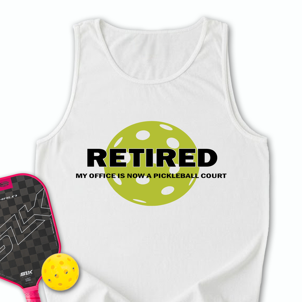 Retired My Office Is Now A Pickleball Court Tank Top - Picklechillz