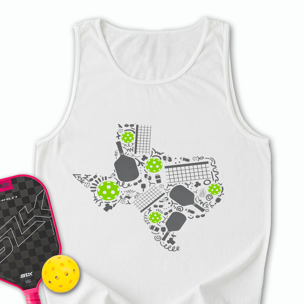 Texas Pickleball Map Tank Top - Picklechillz