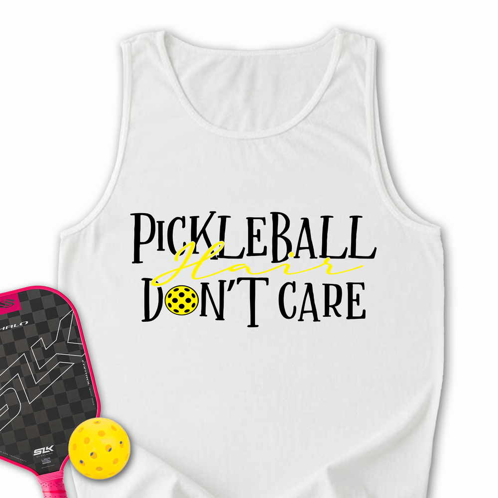 Pickleball Hair, Don’t Care v1 Tank Top - Picklechillz
