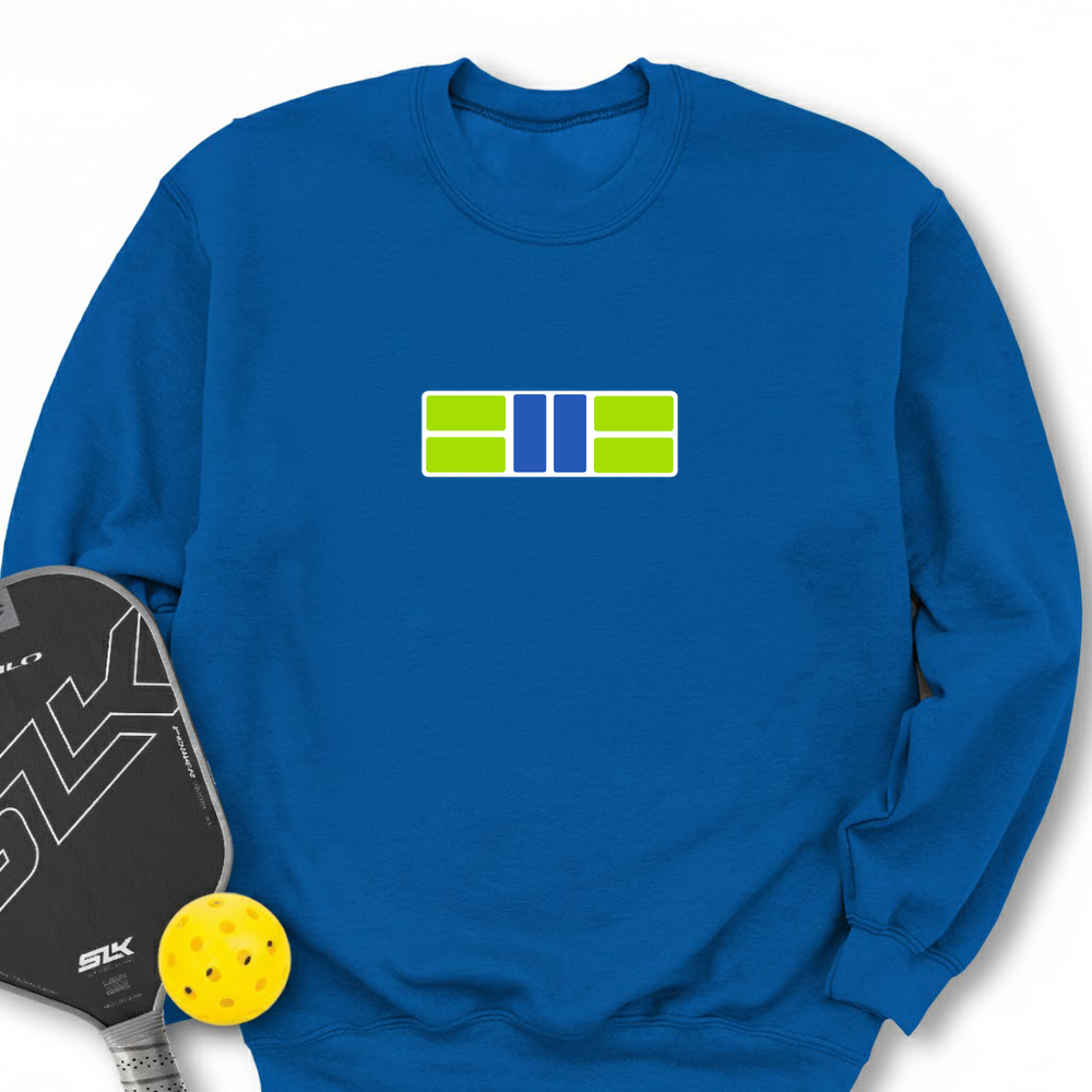 Pickle Court - Navy Snap Back Pickleball Sweatshirt - Picklechillz