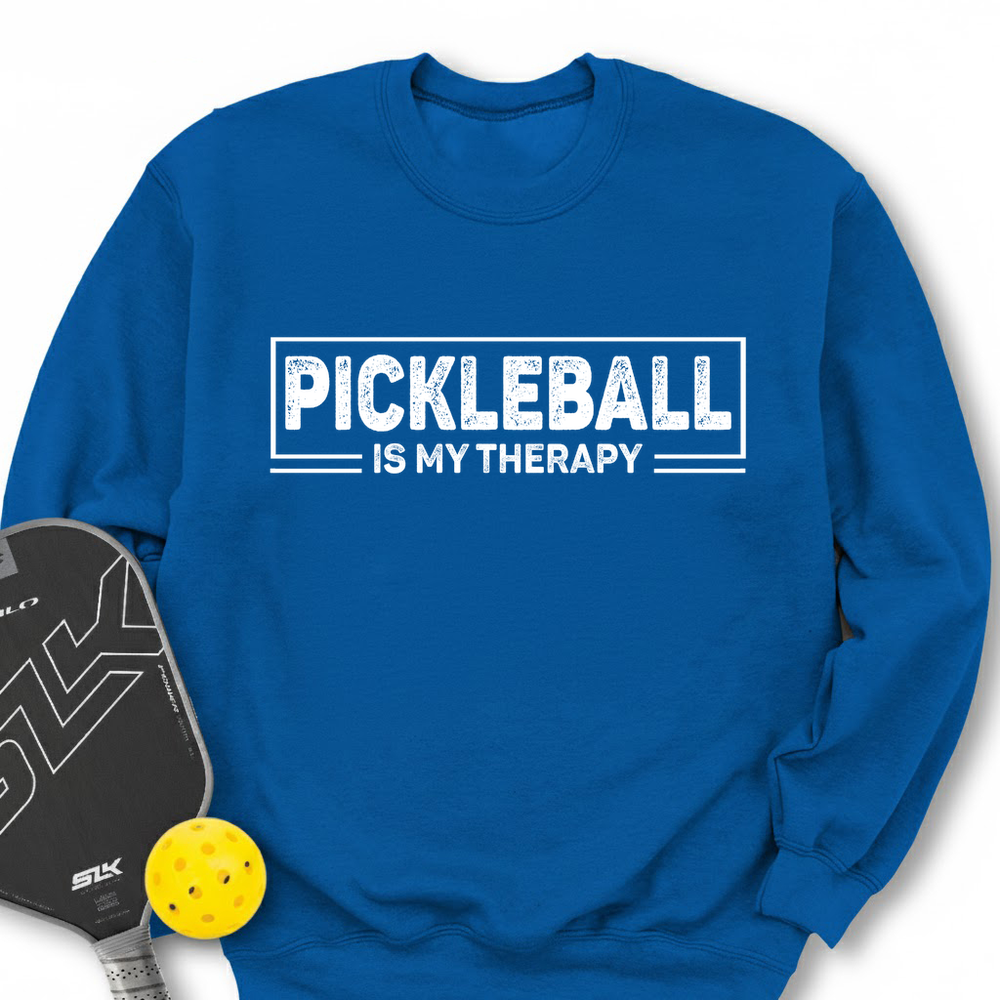 Pickleball Is My Therapy Retro Sweatshirt - Picklechillz