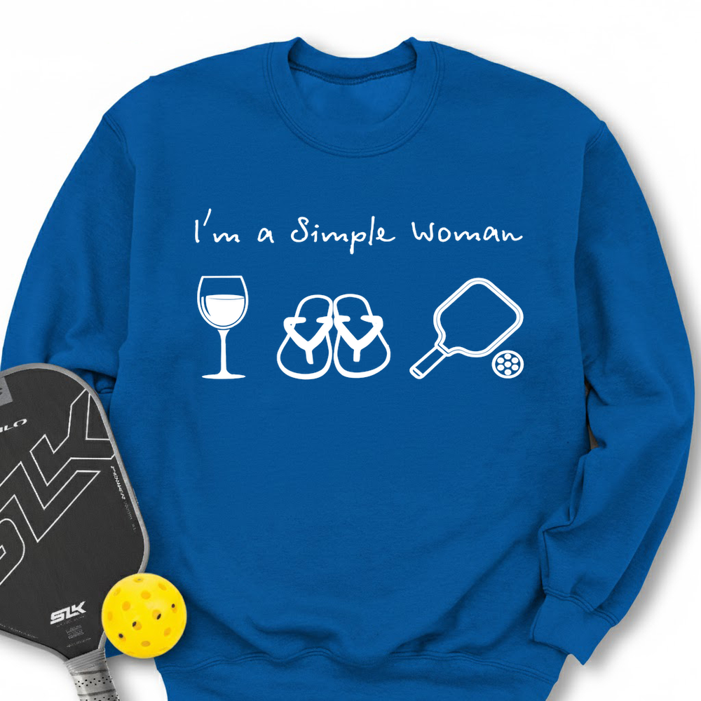 Pickleball Simple Woman Sweatshirt - Picklechillz
