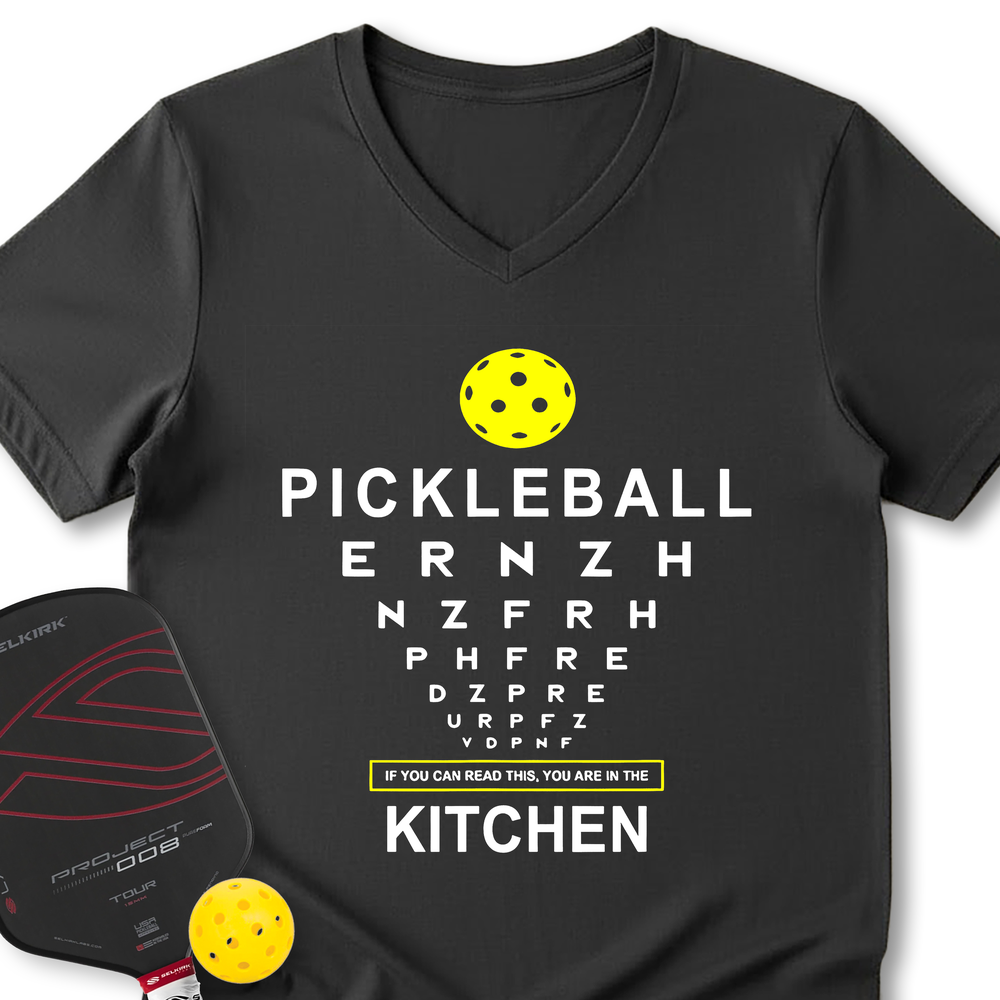 Funny Pickleball Kitchen V-Neck T-Shirt - Picklechillz