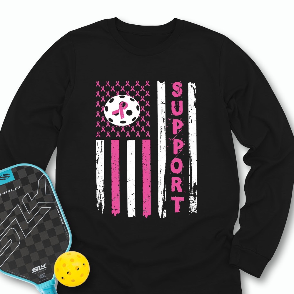 Breast Cancer Pickleball Long Sleeve - Picklechillz