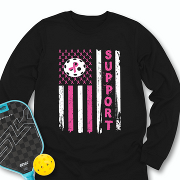 Breast Cancer Pickleball Long Sleeve - Picklechillz