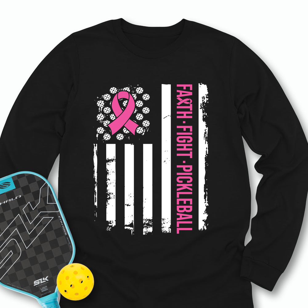 Faith, Fight, Pickleball Long Sleeve - Picklechillz