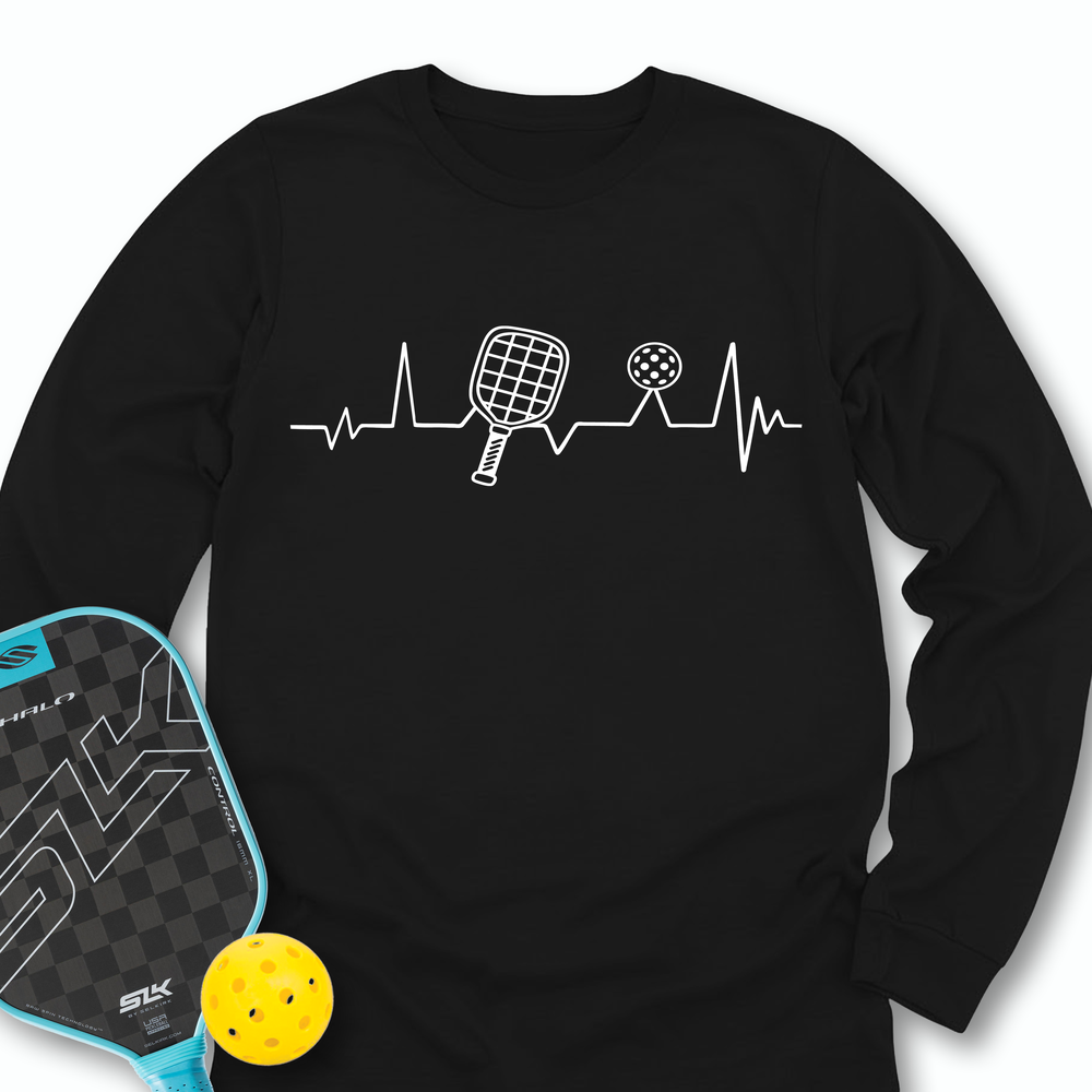 Pickleball Heartbeat Long Sleeve - Picklechillz
