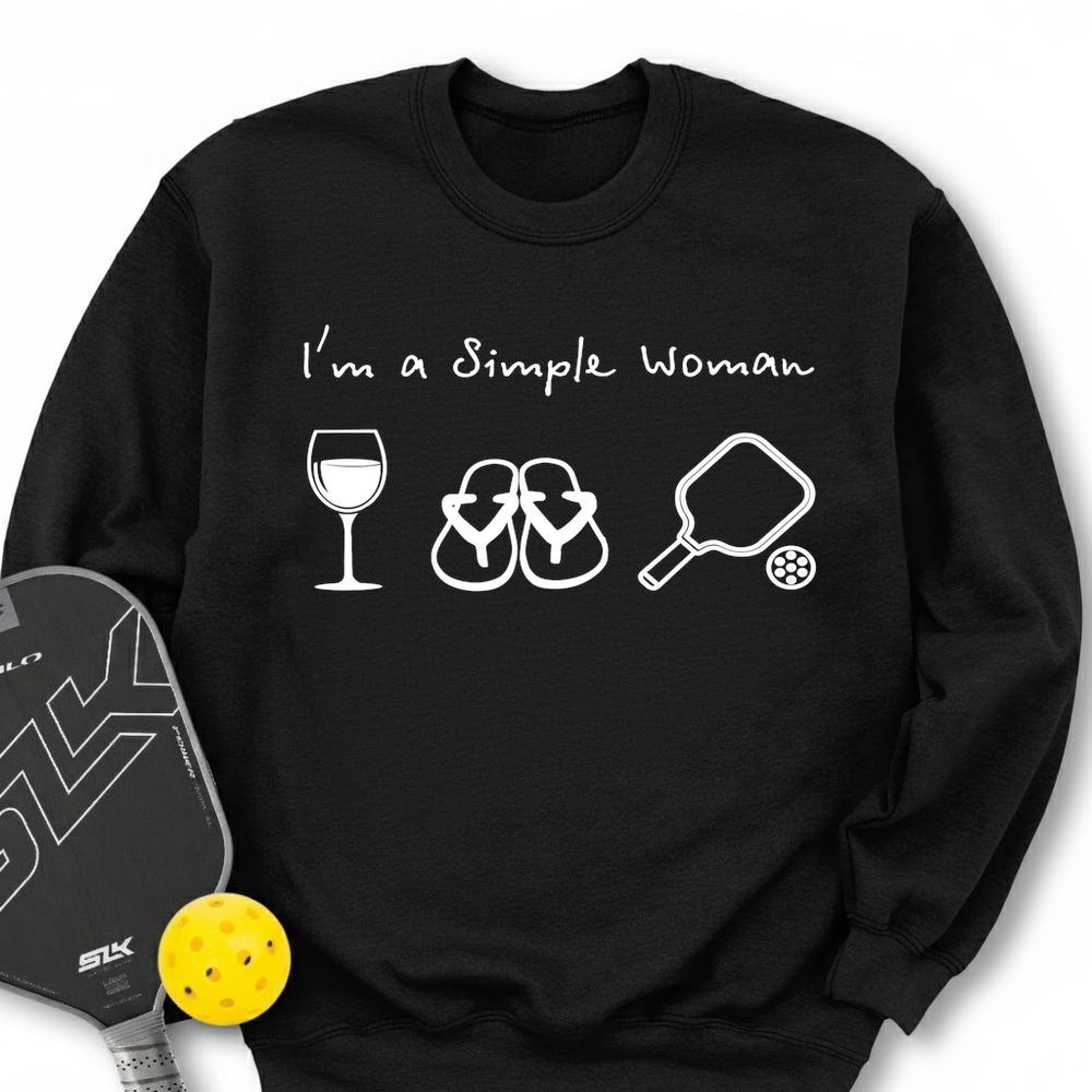 Pickleball Simple Woman Sweatshirt - Picklechillz