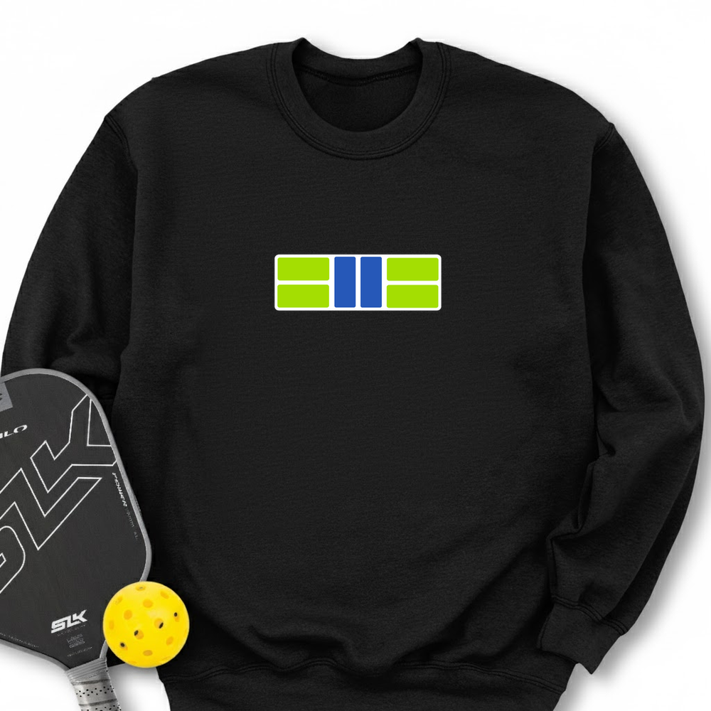 Pickle Court - Navy Snap Back Pickleball Sweatshirt - Picklechillz