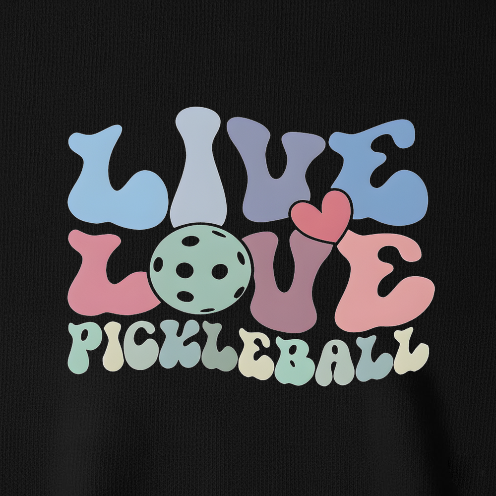 Live Love Pickleball Player Cute V-Neck T-Shirt - Picklechillz