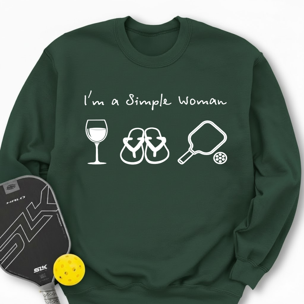 Pickleball Simple Woman Sweatshirt - Picklechillz