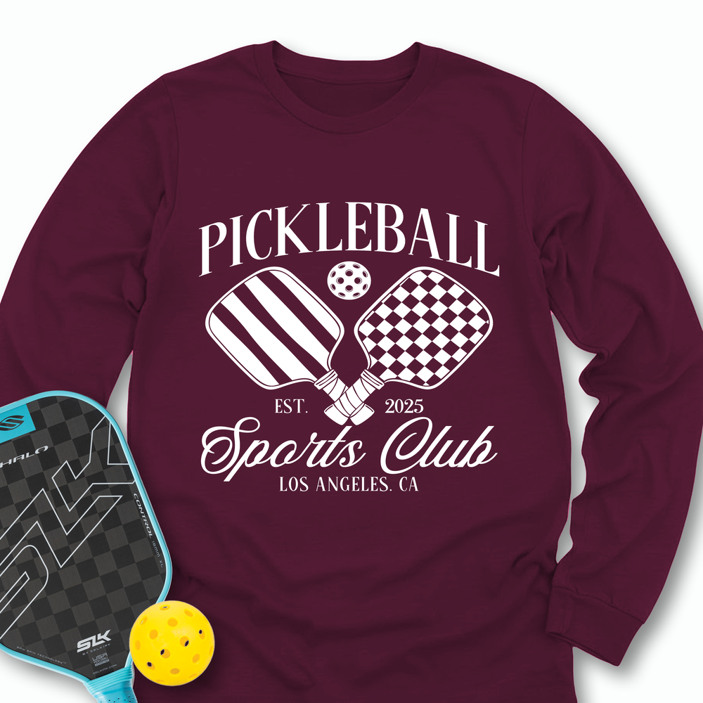 Custom Pickleball Social Club Long Sleeve - Picklechillz