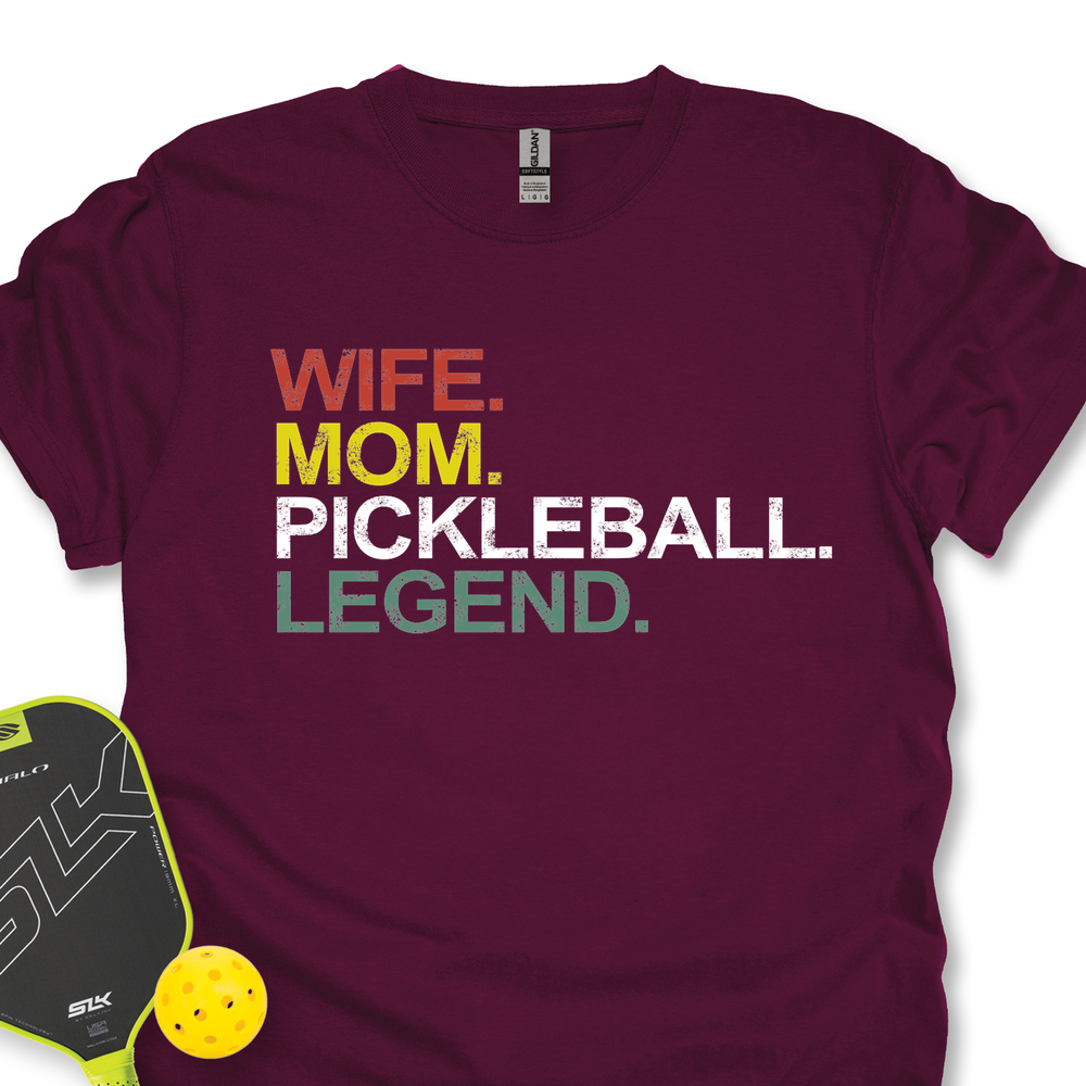 Funny Wife Mom Pickleball Legend Unisex T-Shirt - Picklechillz