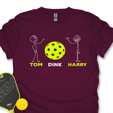 Pickleball - Tom Dink and Harry Unisex T-Shirt - Picklechillz