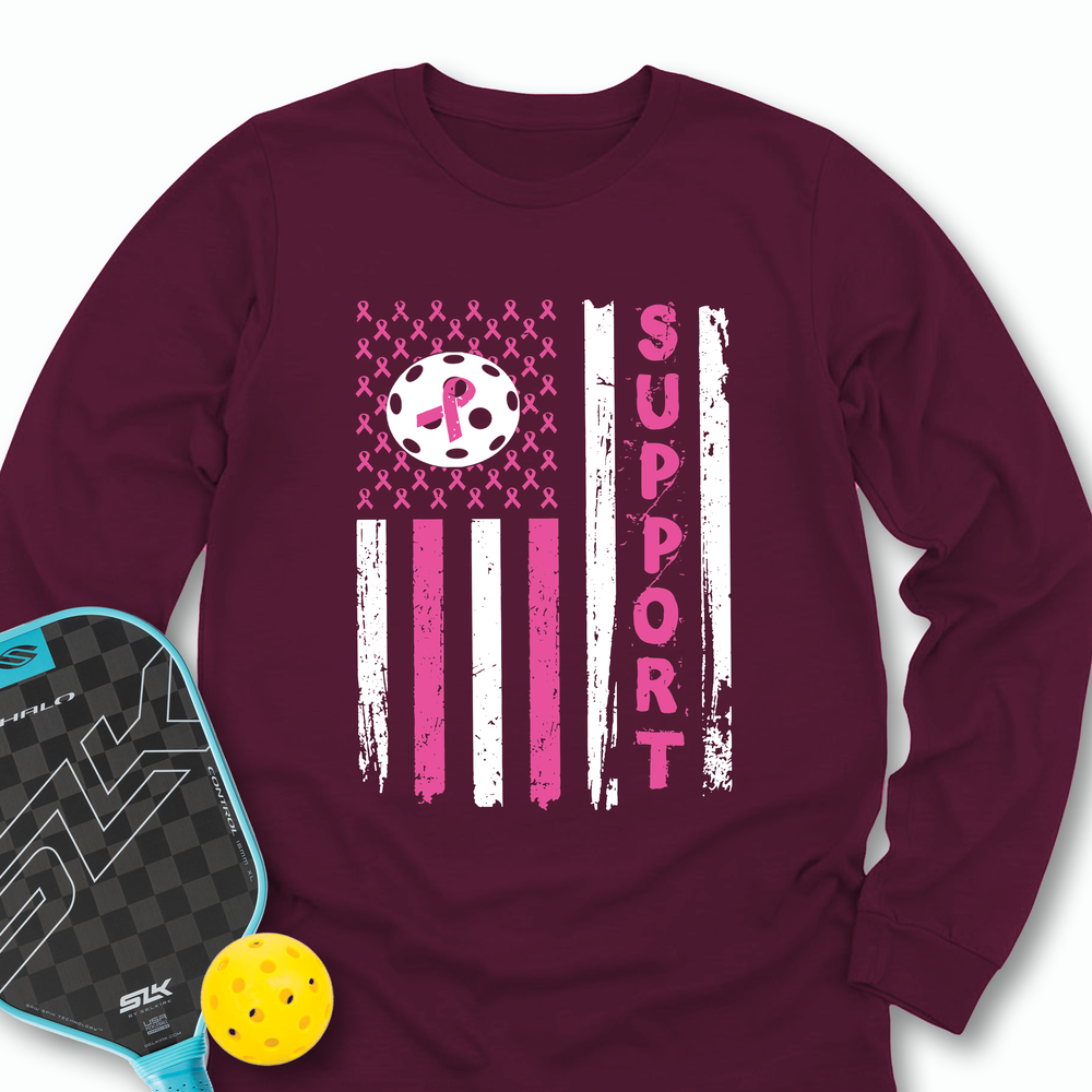 Breast Cancer Pickleball Long Sleeve - Picklechillz