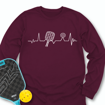 Pickleball Heartbeat Long Sleeve - Picklechillz