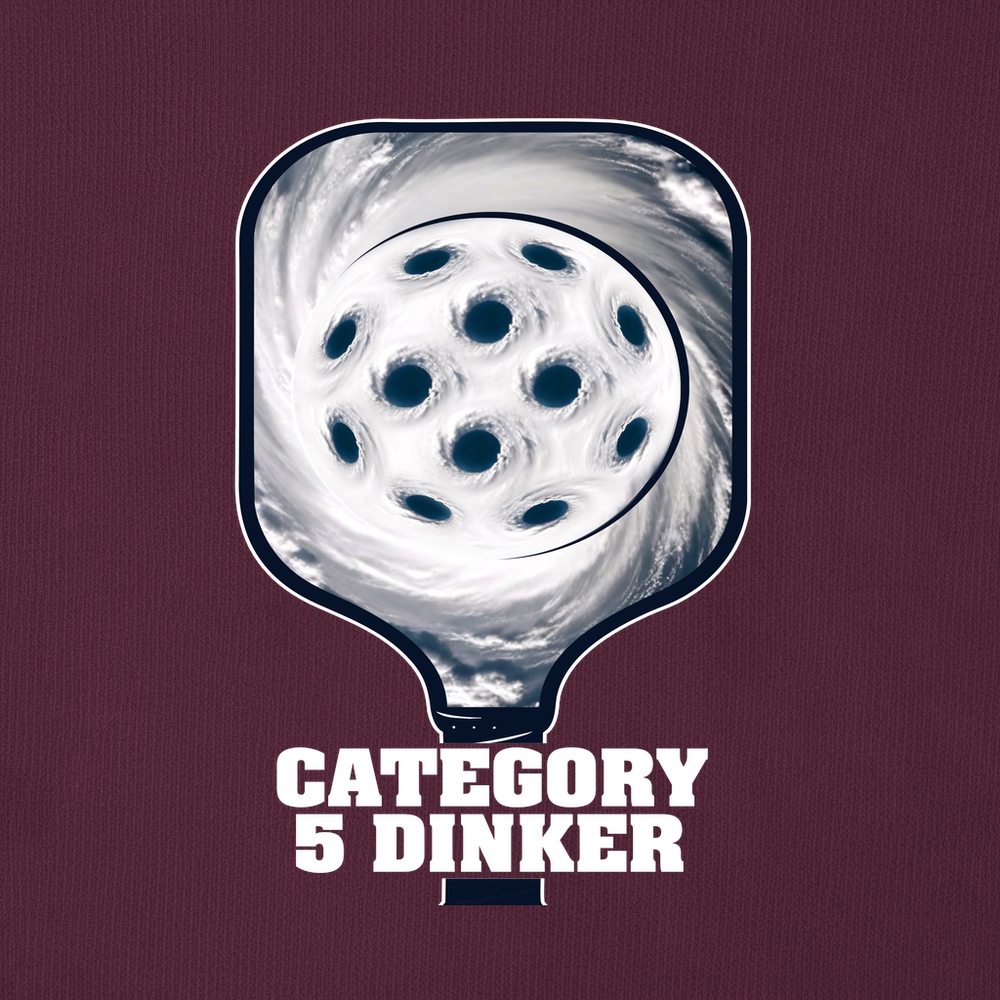 Category 5 Dinker Pickleball Funny Sweatshirt - Picklechillz
