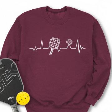 Pickleball Heartbeat Sweatshirt - Picklechillz