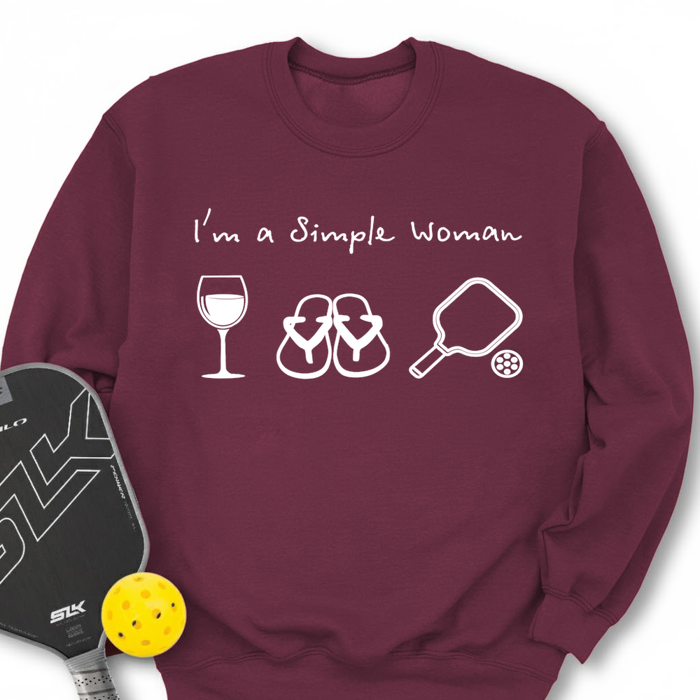 Pickleball Simple Woman Sweatshirt - Picklechillz