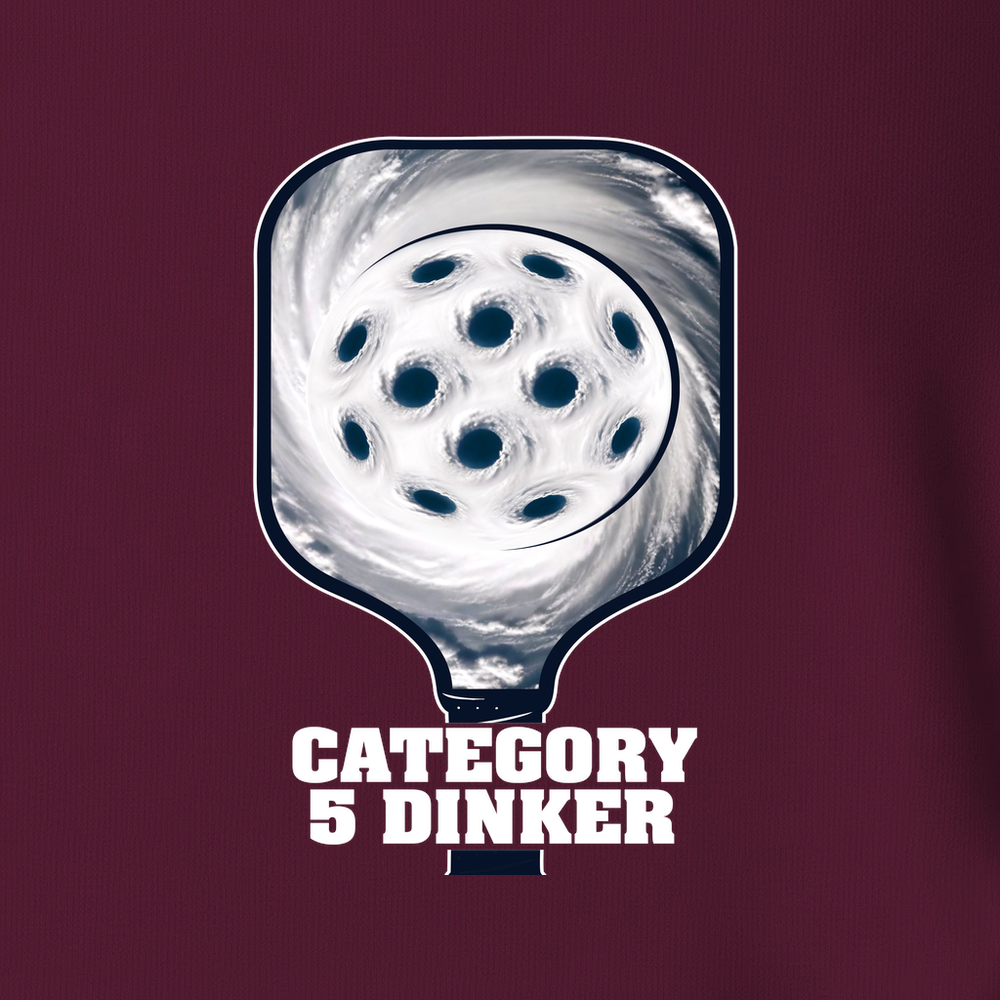 Category 5 Dinker Pickleball Funny Unisex T-Shirt - Picklechillz
