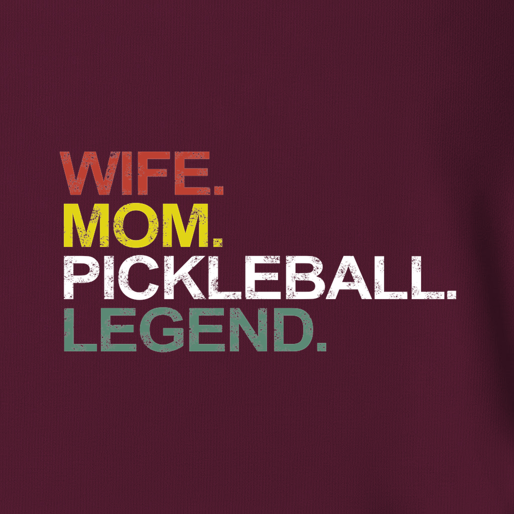 Funny Wife Mom Pickleball Legend Unisex T-Shirt - Picklechillz