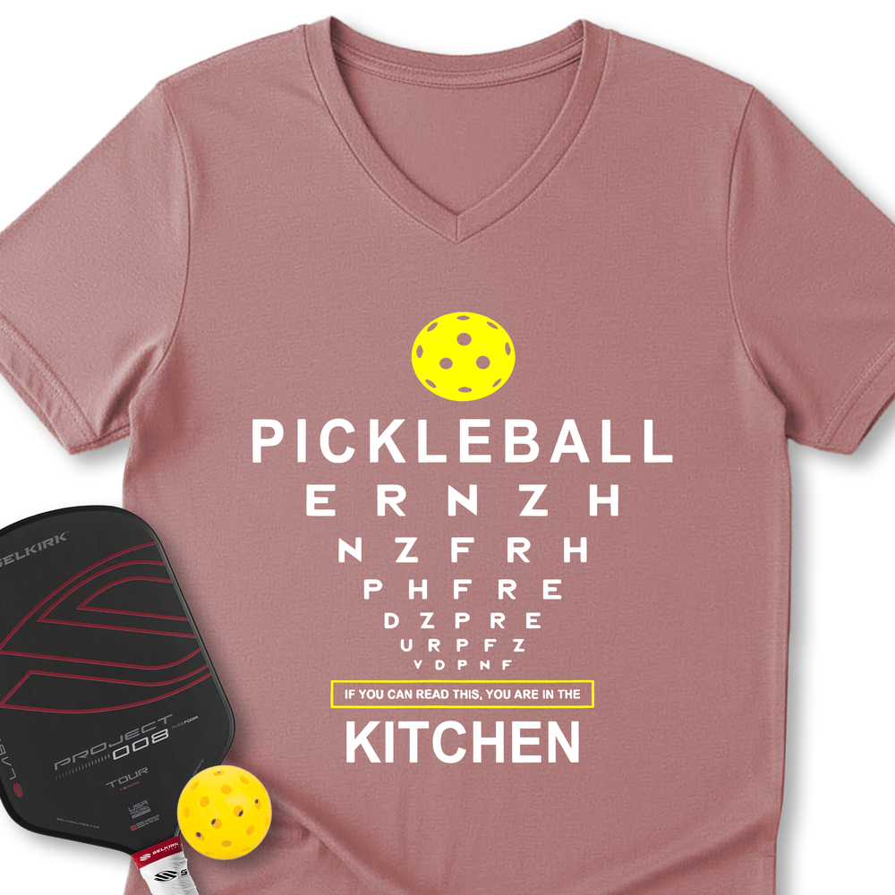 Funny Pickleball Kitchen V-Neck T-Shirt - Picklechillz