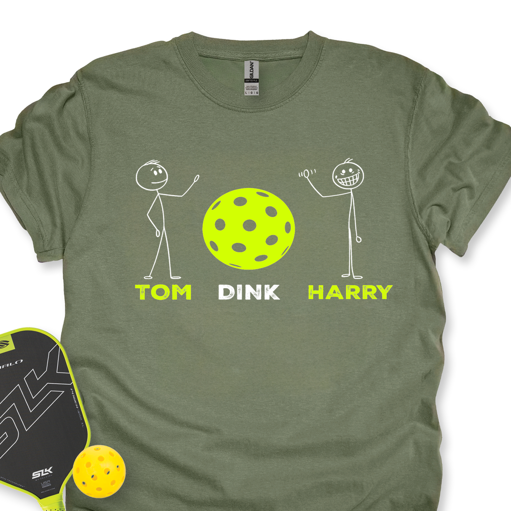 Pickleball - Tom Dink and Harry Unisex T-Shirt - Picklechillz