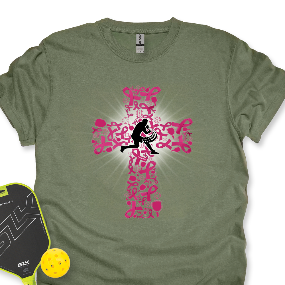 Breast Cancer Warrior Pickleball V1 Unisex T-Shirt - Picklechillz