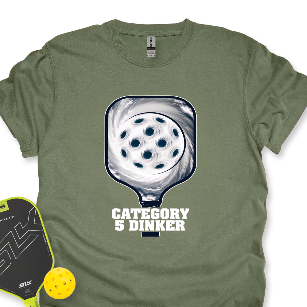 Category 5 Dinker Pickleball Funny Unisex T-Shirt - Picklechillz