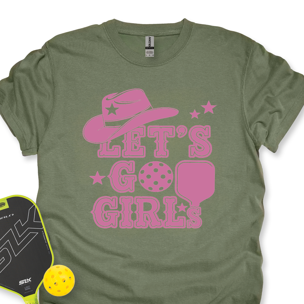 Let's Go Girls Cowboy Pickleball Unisex T-Shirt - Picklechillz