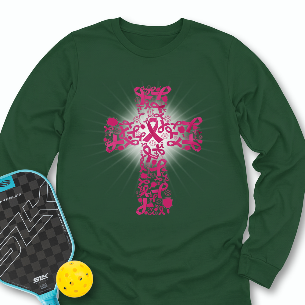 Breast Cancer Warrior Pickleball V2 Long Sleeve - Picklechillz