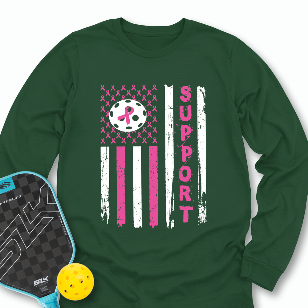 Breast Cancer Pickleball Long Sleeve - Picklechillz