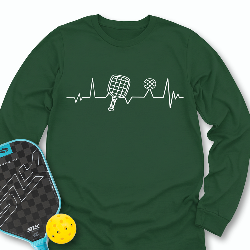 Pickleball Heartbeat Long Sleeve - Picklechillz