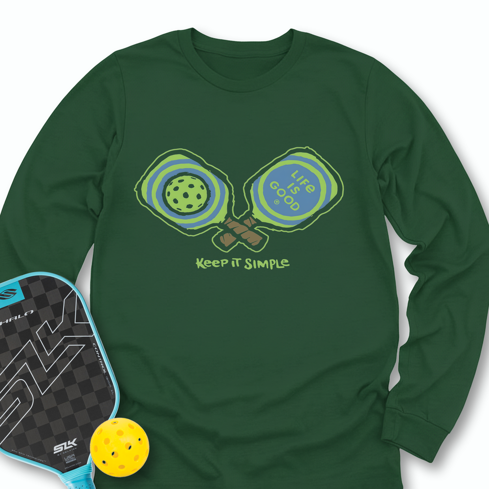 Pickleball Keep It Simple Life Is Good Long Sleeve - Picklechillz