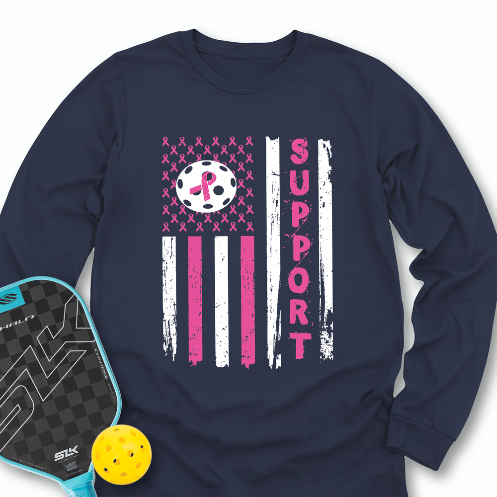 Breast Cancer Pickleball Long Sleeve - Picklechillz