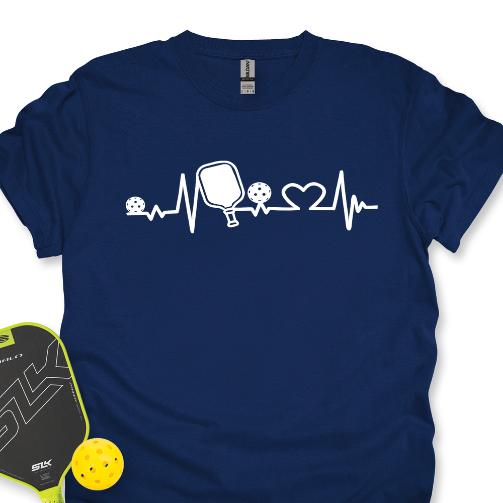 Pickleball Heartbeat Graphic Unisex T-Shirt - Picklechillz