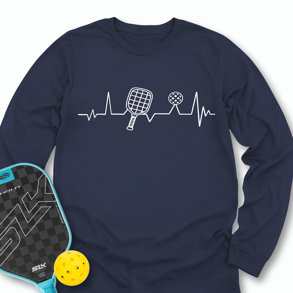 Pickleball Heartbeat Long Sleeve - Picklechillz