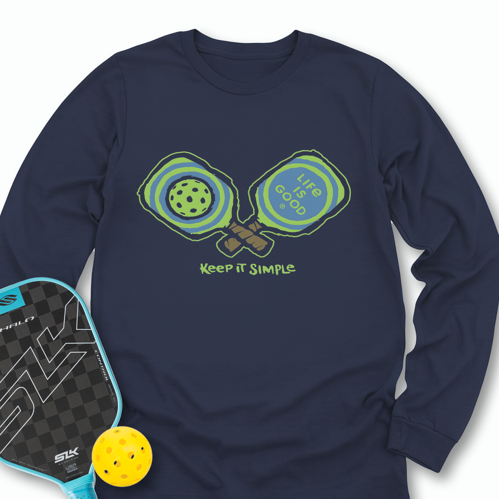 Pickleball Keep It Simple Life Is Good Long Sleeve - Picklechillz
