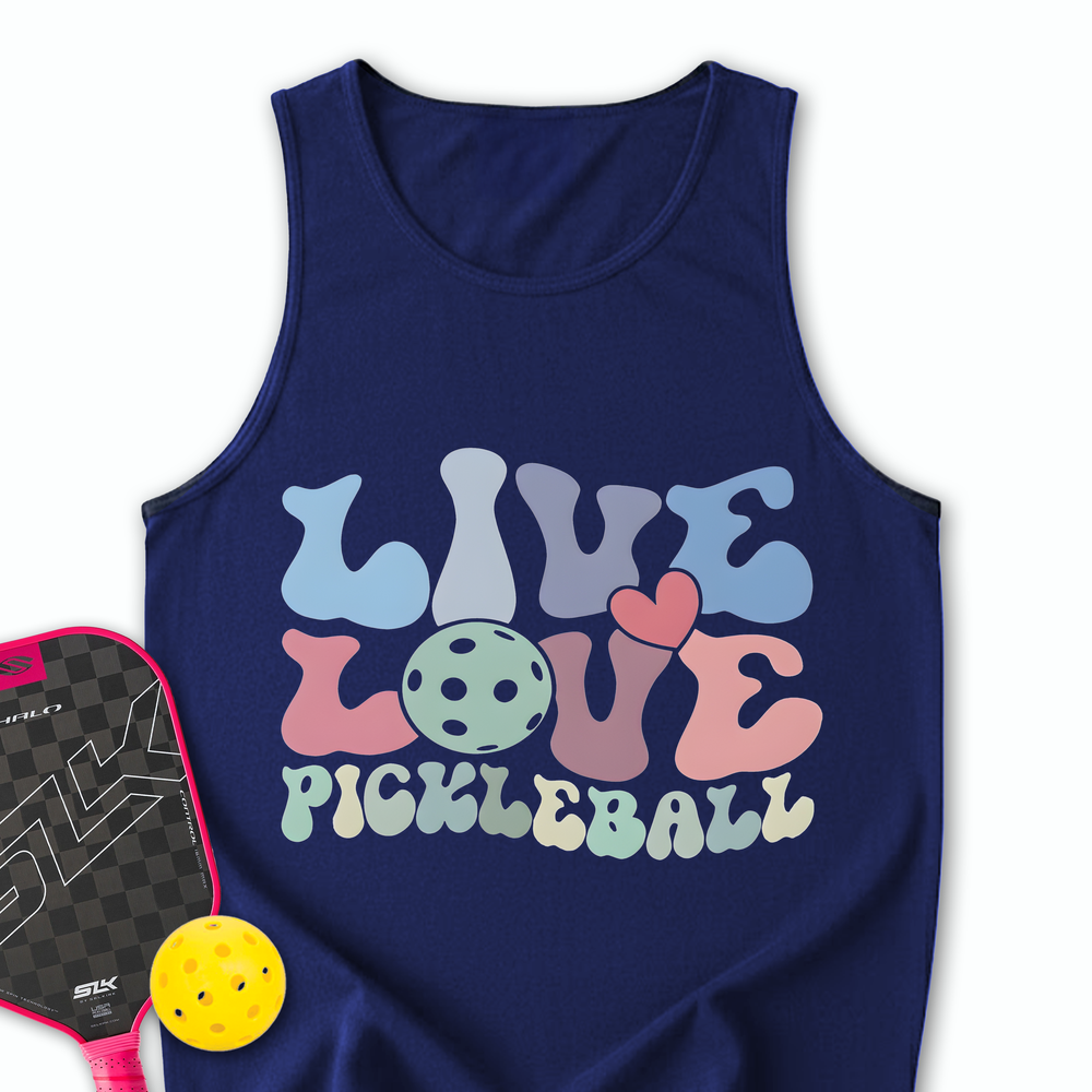 Live Love Pickleball Player Cute Tank Top - Picklechillz