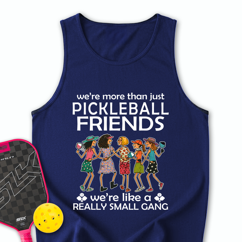 Funny Team 5 Pickleball Friends Pickleball Gang  Tank Top - Picklechillz