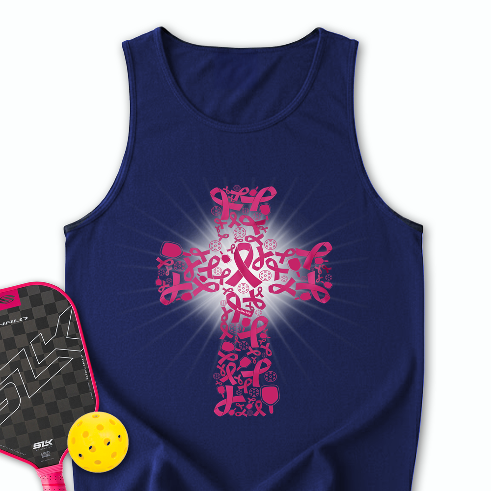 Breast Cancer Warrior Pickleball V2 Tank Top - Picklechillz