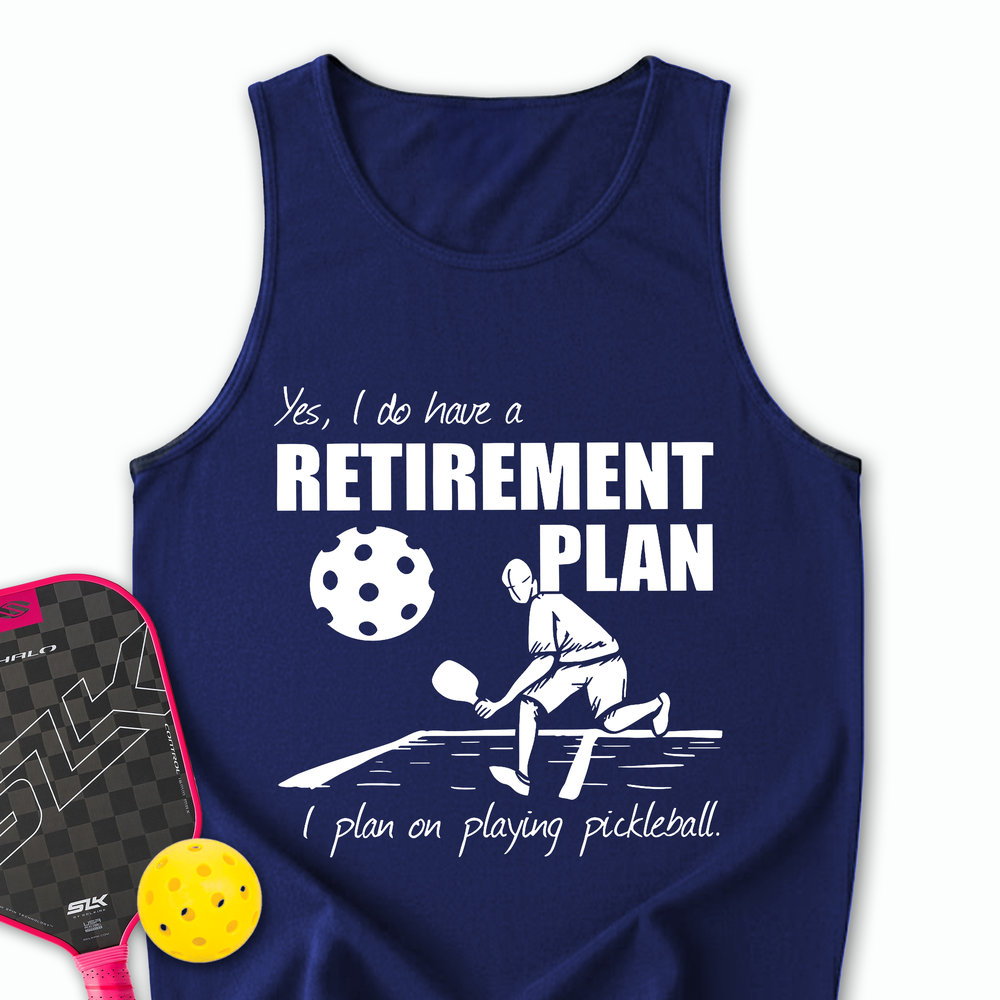 Retirement Plan - Playing Pickleball Tank Top - Picklechillz