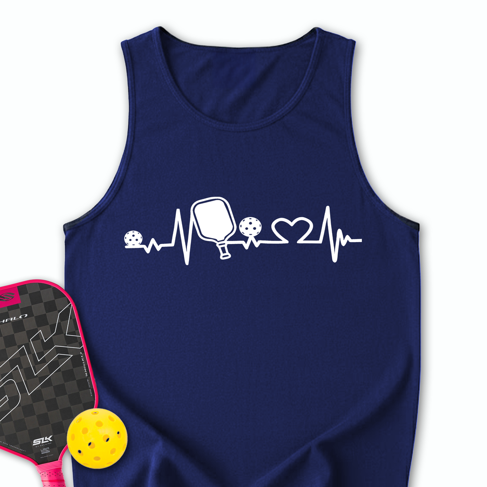 Pickleball Heartbeat Graphic Tank Top - Picklechillz