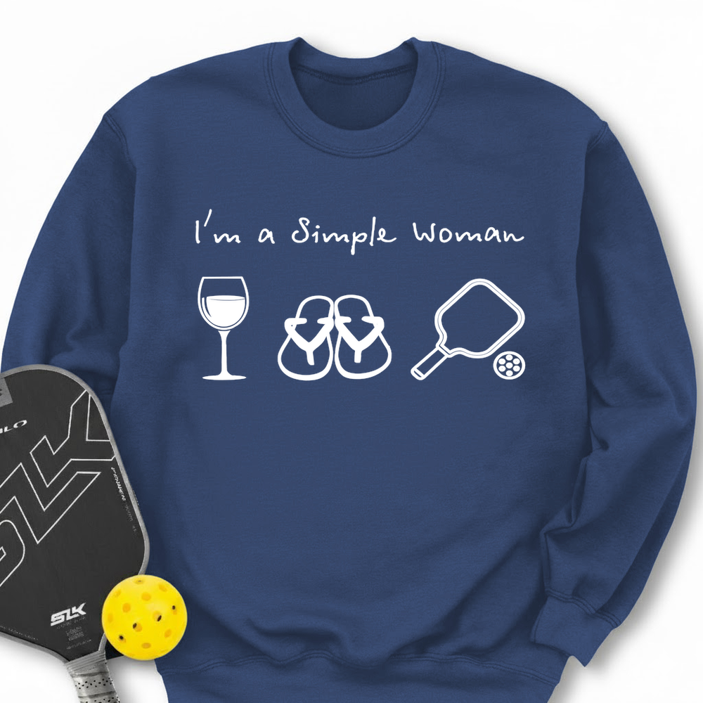 Pickleball Simple Woman Sweatshirt - Picklechillz