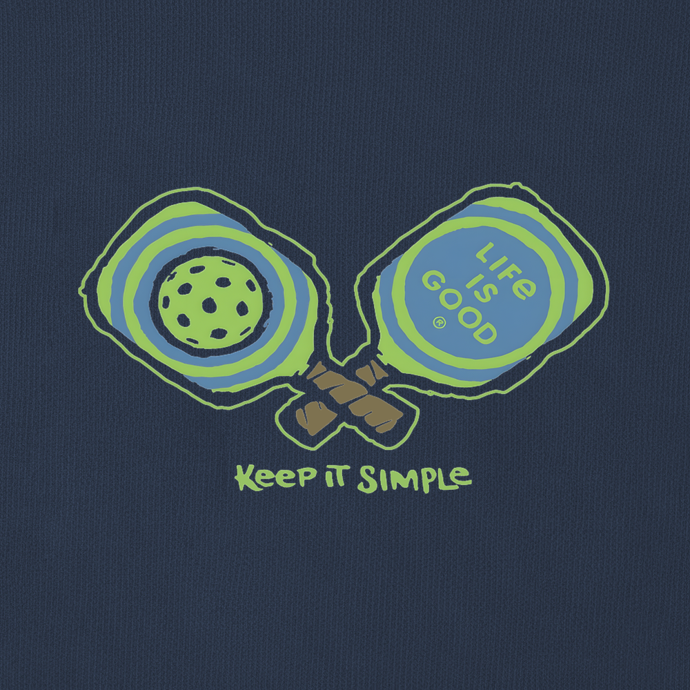 Pickleball Keep It Simple Life Is Good Long Sleeve - Picklechillz