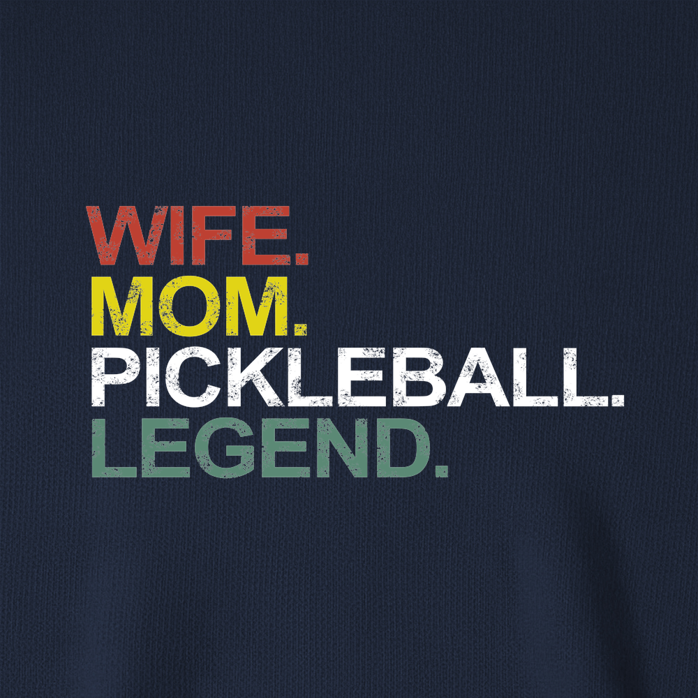 Funny Wife Mom Pickleball Legend V-Neck T-Shirt - Picklechillz