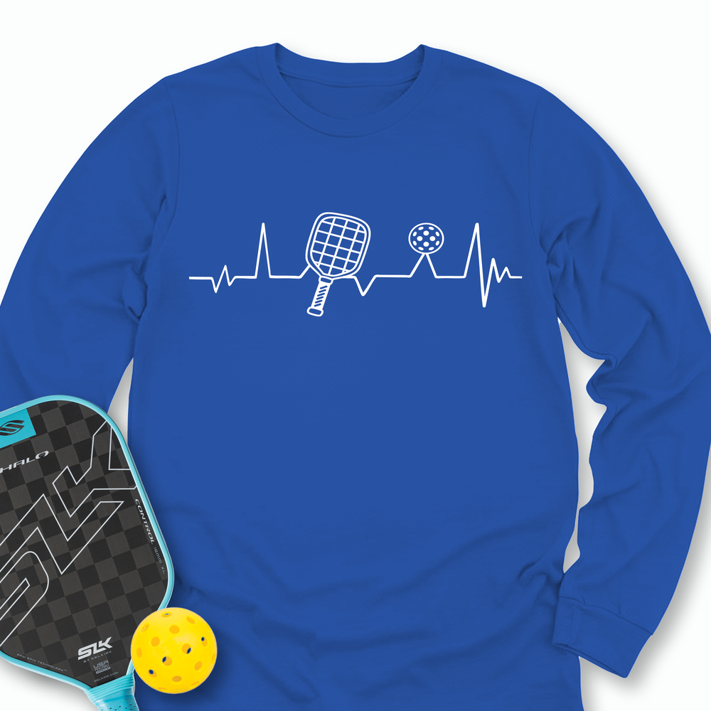 Pickleball Heartbeat Long Sleeve - Picklechillz